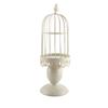 Candle Holder White Vintage Bird Cage Type Carved Candlelight Stand Table Decoration for Banquet Dinning Party