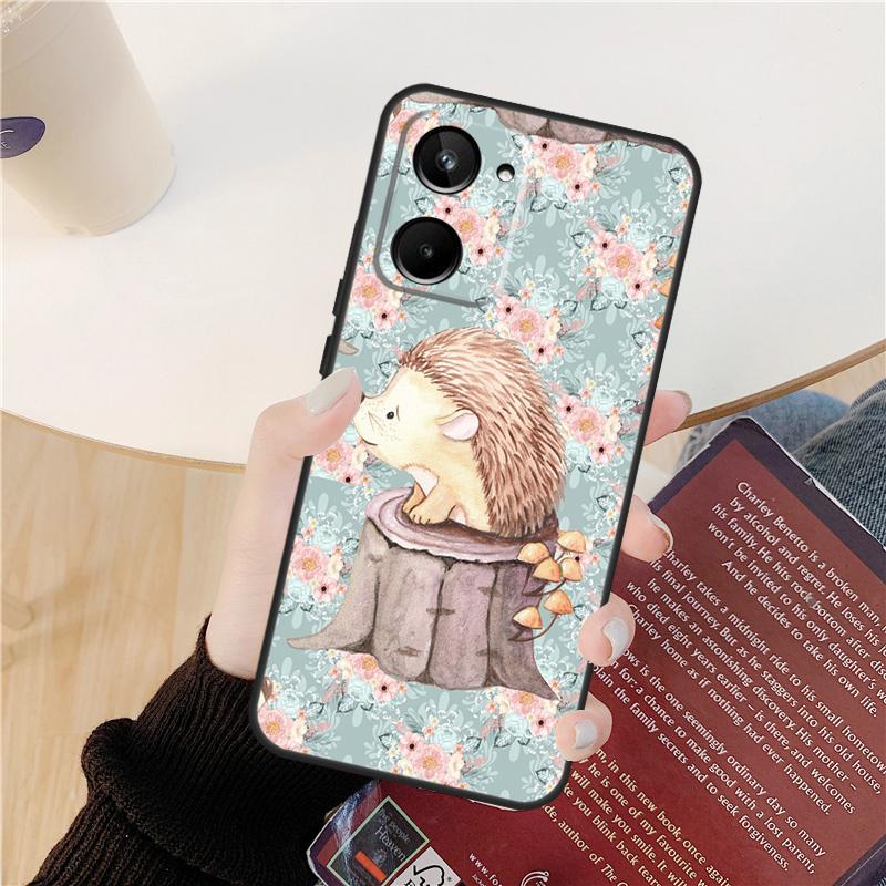 Tier Igel Hülle Für Realme C61 C67 C53 C55 C75 C51 C21Y C25S GT 6 6T 5 GT7 Pro 10 11 12 13 14 Pro Plus
