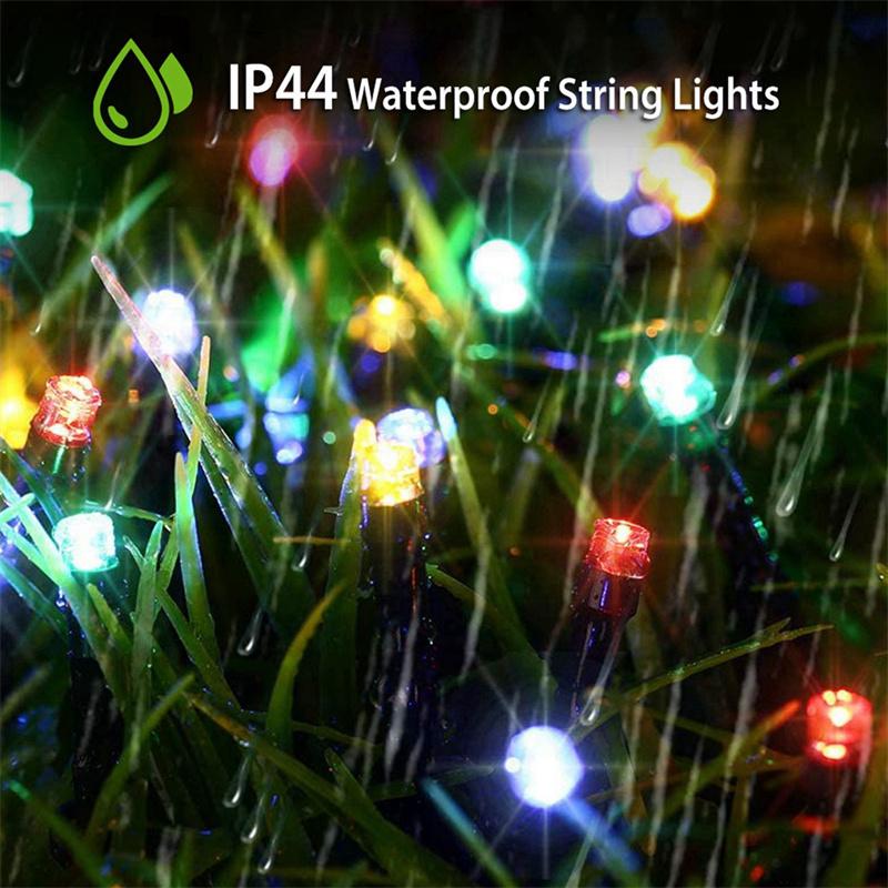 LED Solar String Light Garland Fairy Lights Colorful Solar Lamp Waterproof Christmas Outdoor Lighting for Garden Yard Decoration