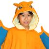 SAZAC Charakter Fleece Kigurumi Pokemon Charizard für Kinder 110cm