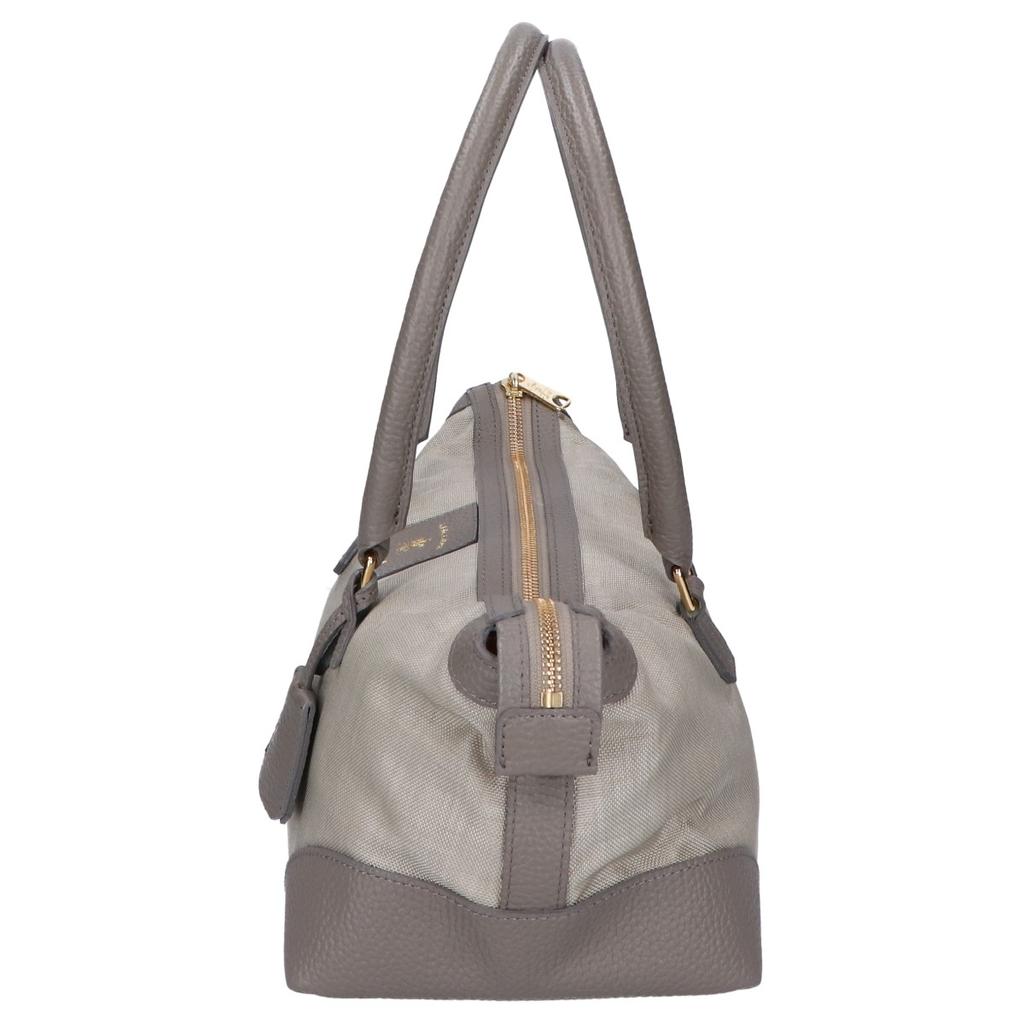 A.D.M.J. Accessoires De Mademoiselle [Excellent Condition] Nylon/leather Switch Handbag grayUsed