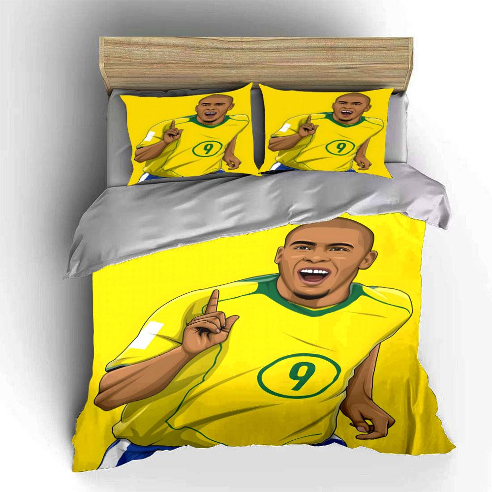 Soccer player graphic design. Bedding sets Duvet cover sets Duvet covers Pillowcases(1*Duvet Cover 2*Pillowcases without duvet insert)