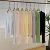 Summer Top, New Sweet Long-sleeved Fungus Edge Knitted Cardigan, Thin Sunscreen Shirt, Women's