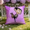 Mr. B-Bean Cartoon Cushion Cover Home & Car Dual-Scene Pillow Cover: Reversible For Premium Comfort