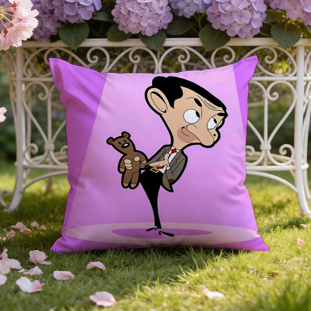 

Mr. B-Bean Cartoon Cushion Cover Home & Car Dual-Scene Pillow Cover: Reversible for Premium Comfort 30cmx30cm
