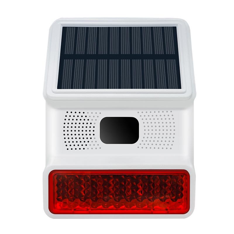Sistema di allarme sonoro e luminoso solare wireless per interni/esterni Sistema a sirena antifurto