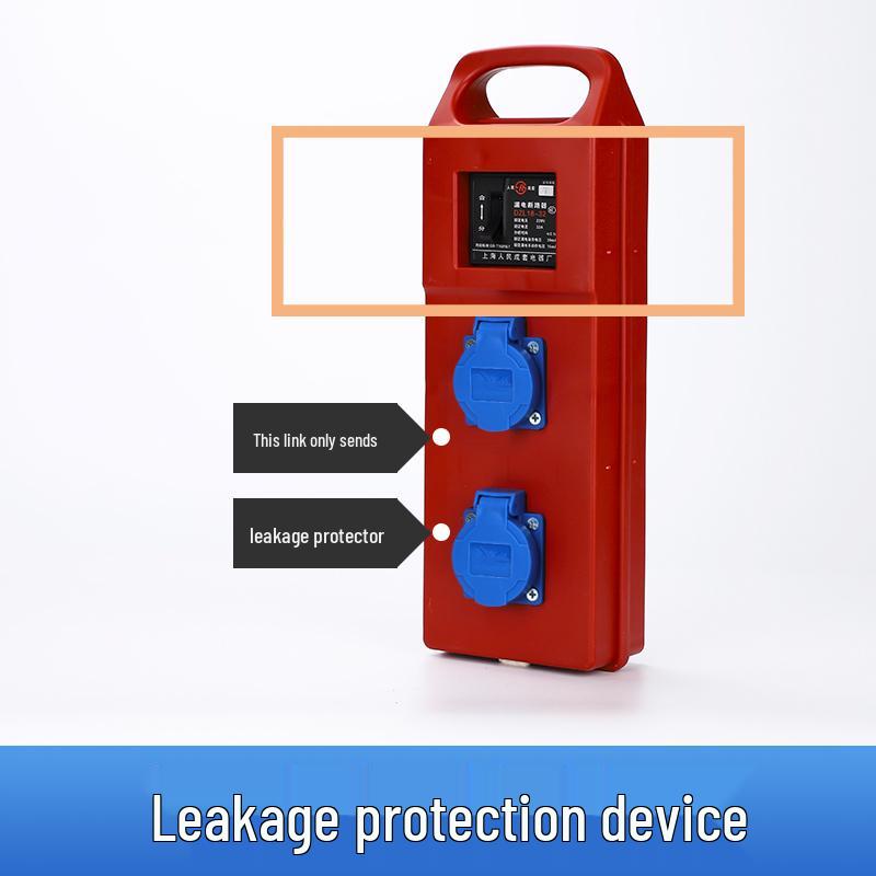 

220V Portable Construction Site Power Box with Ground Socket & Leakage Protection