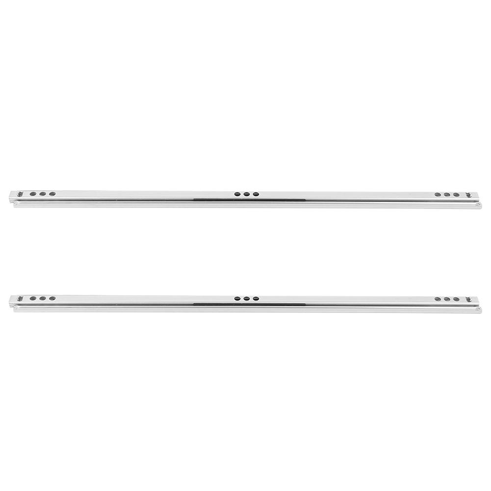 2Pcs Set Cold‑Roll Steel Sheet Ball Bearing Drawer Slide Rail Cabinet Hardware Fitting