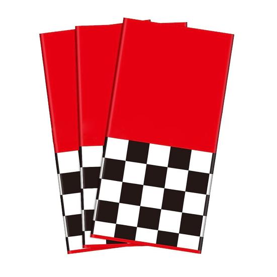 3Pcs Table Cloth Lightweight Portable Classic Retro Racing Car Style Tablecloths for Racing Fans Car Party Decoration
