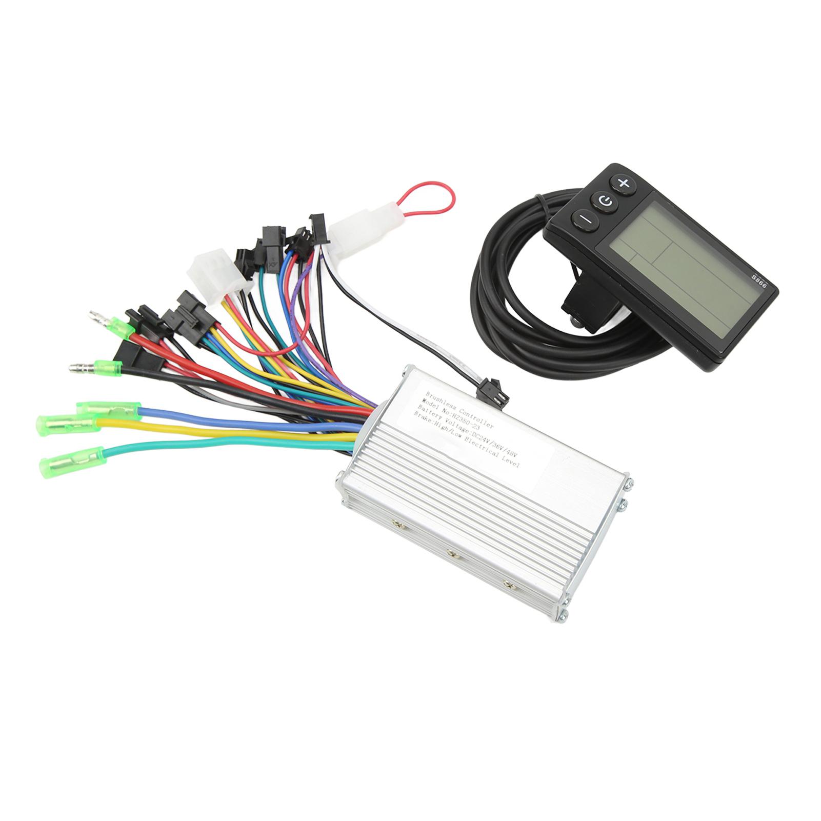 

24В 36В 48В 350Вт Контроллер для электровелосипеда, велосипеда, скутера с водонепроницаемым дисплеем, Комплект контроллера для электровелосипеда