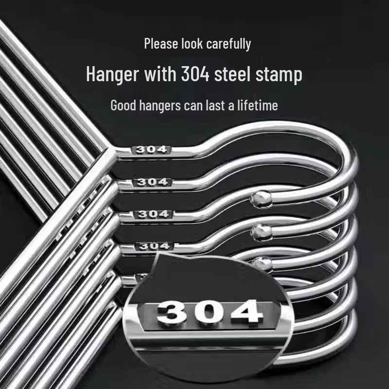 Durable 304 Stainless Steel Clothes Hangers