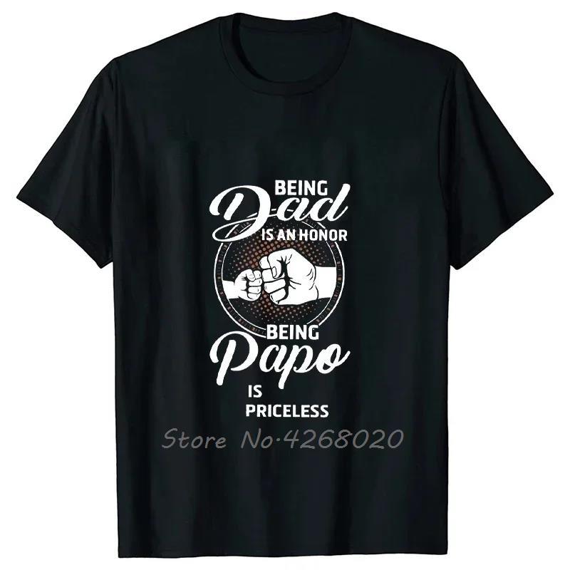 

Mens Clothing Cotton Tshirt Fun Being Grandpa Is An Honor Being PaPa Is Priceles Oversized Tshirt Dad Papa Fitness T Shirt 4XL