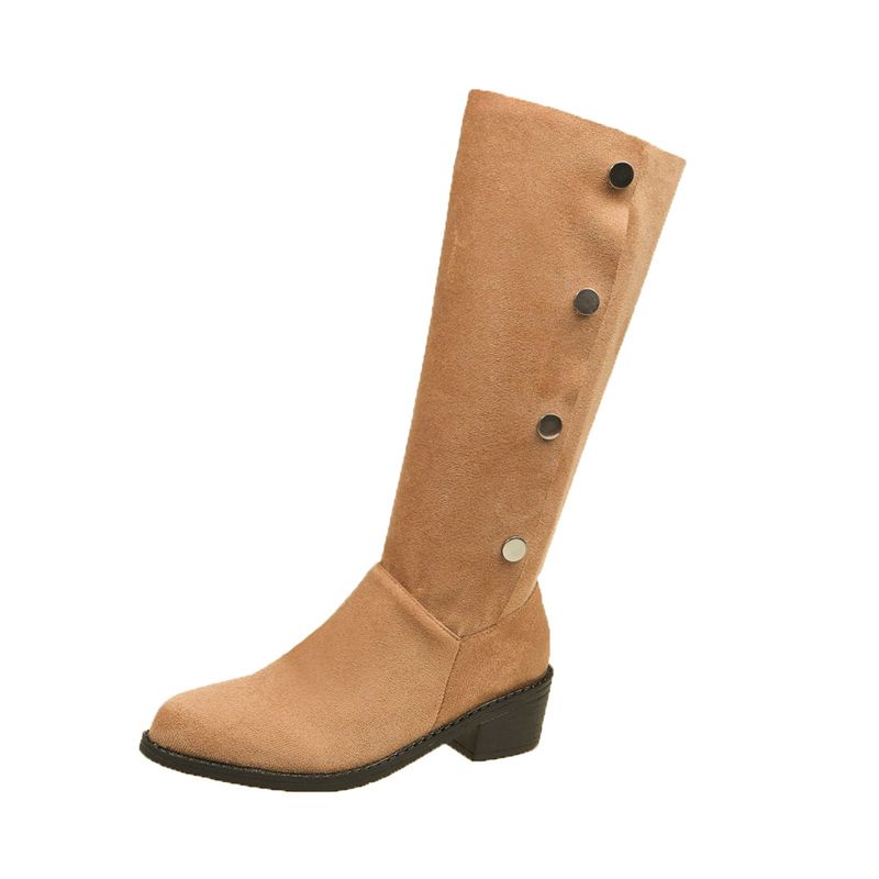 

Fashion Middle Heel Half High Boots for Women Spring Autumn Pointed Toe Mid Calf Shoes Woman Fashion 2025 Y2k New in Trend Goth Footwear 35