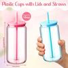 Tasses style pot 16oz 450ml Résistantes à la casse Réutilisables Tumbler Pour Milkshakes Smoothies Cocktails Usage familial quotidien
