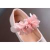 Neue einfarbige Mädchen Strass Schleife flache Schuhe Kinder Ballerinas Koreanischer Stil Lederschuhe Mädchen Tanzschuhe