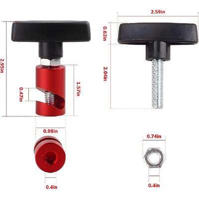 Pince de support de levage zipelo, Pinces de fixation de vérin de capot avec noyau en laiton, Retenue d'arrêt de vérin d'amortisseur pour capot de voiture, Outil de mesure d'écart de bougie d'allumage,