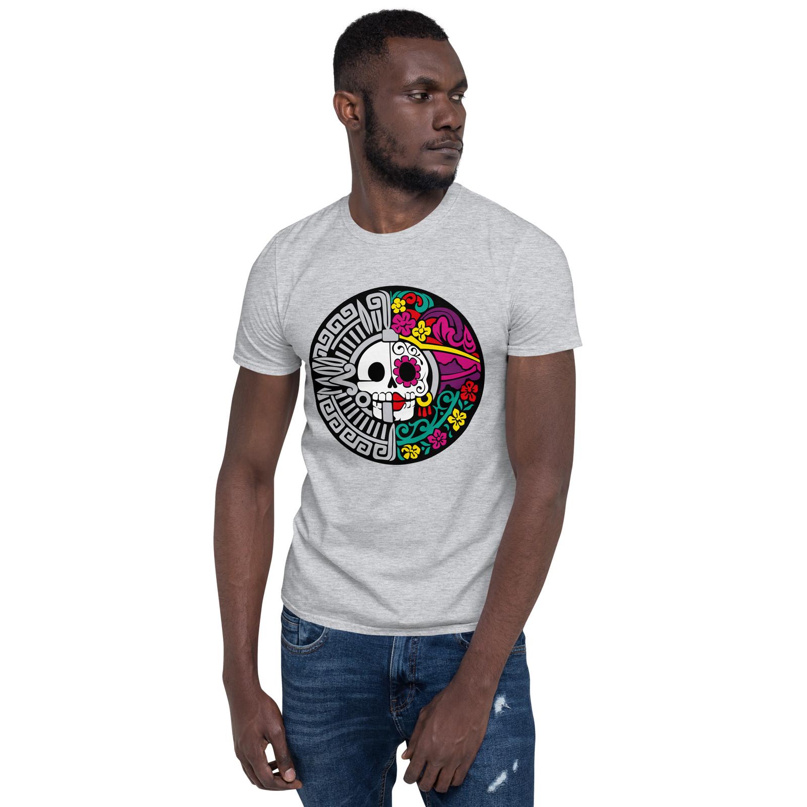 Gothic Day of the dead Aztec Unisex T-Shirt Skull Mexico Tribe Death Muertos S