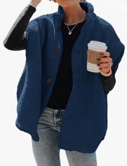 Cross-border Amazon casual versatile solid color plush vest women's winter new warm single-breasted sleeveless coat women