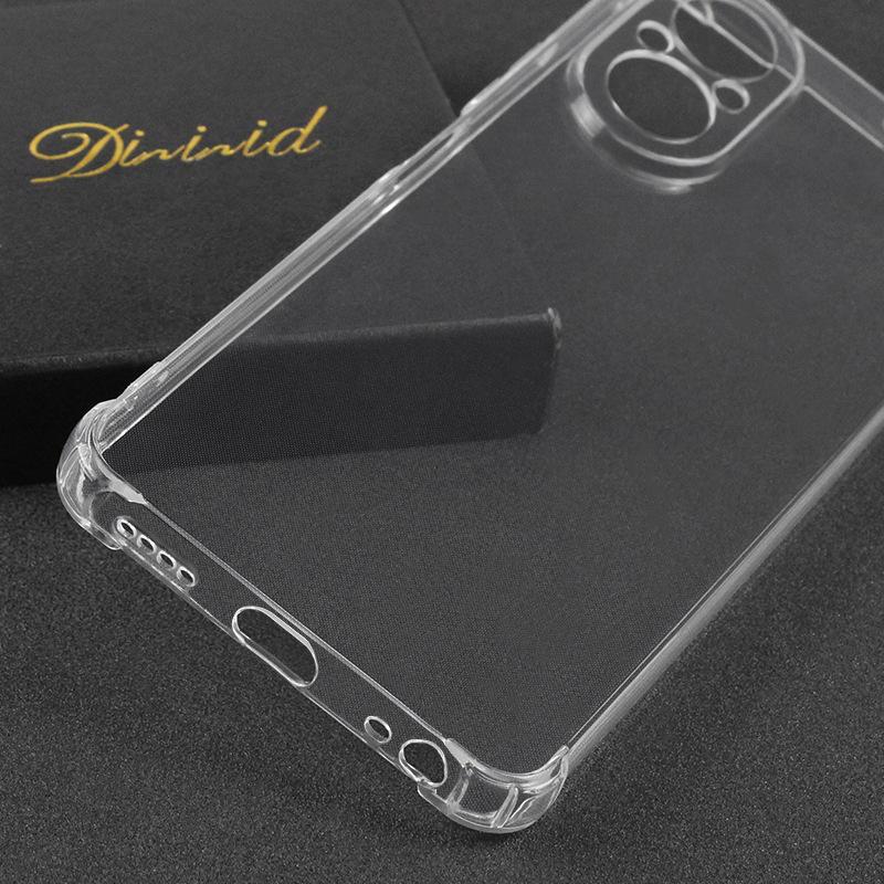 Suitable for OPPO RENO16 four-corner anti-drop transparent mobile phone case RENO 15F anti-yellow TPU soft case protective case