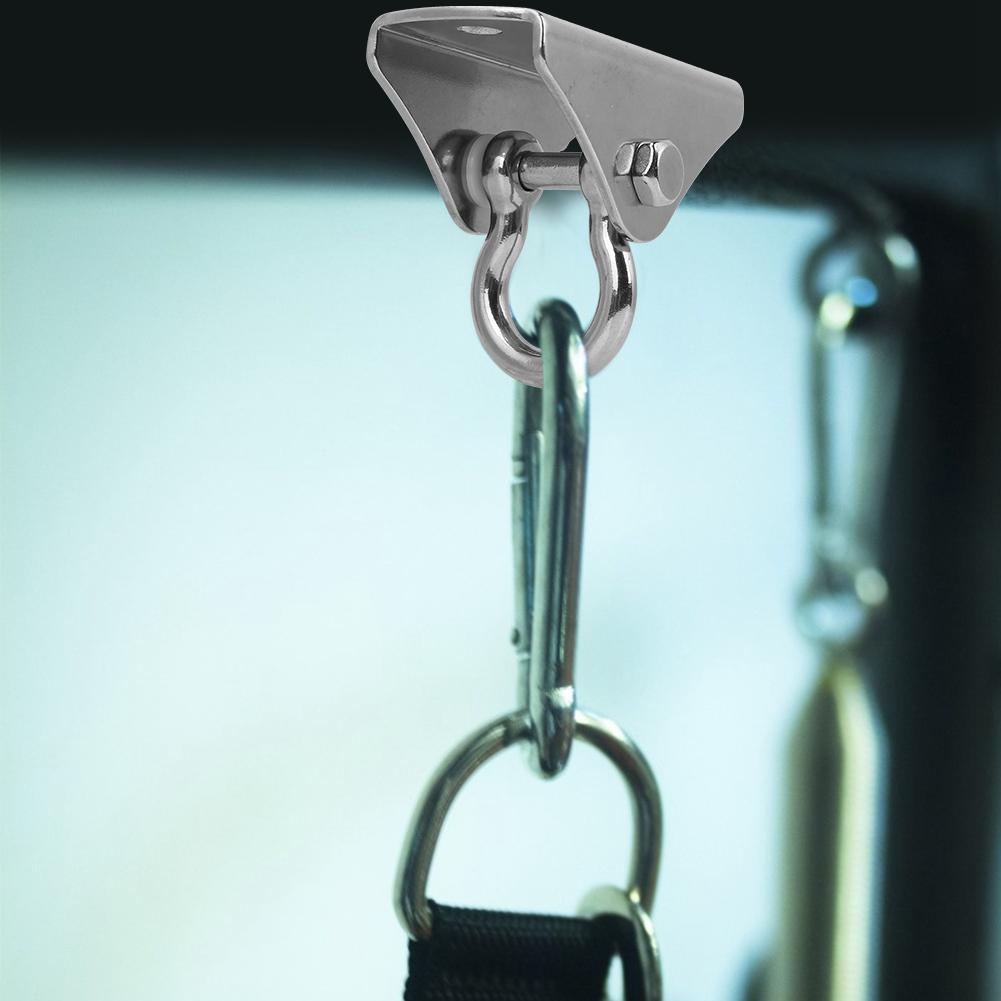 Hak Sufitowy Ze Stali Nierdzewnej, Mocowanie Klamry, Dysk Stały z 2 Śrubami do Hamaka do Jogi, Worka Treningowego