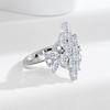 Silve Gorgeous Shiny Stone Zircom Ring For Women Engagement Wedding High Quality Fine Jewelry