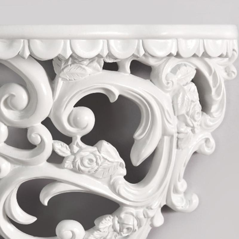 1 Stück Regaldeko Europäisches 3D-Lagerregal Modische florale Handwerkskunst Wandmontiert Wandkunst Harz Zuhause Wohnzimmer