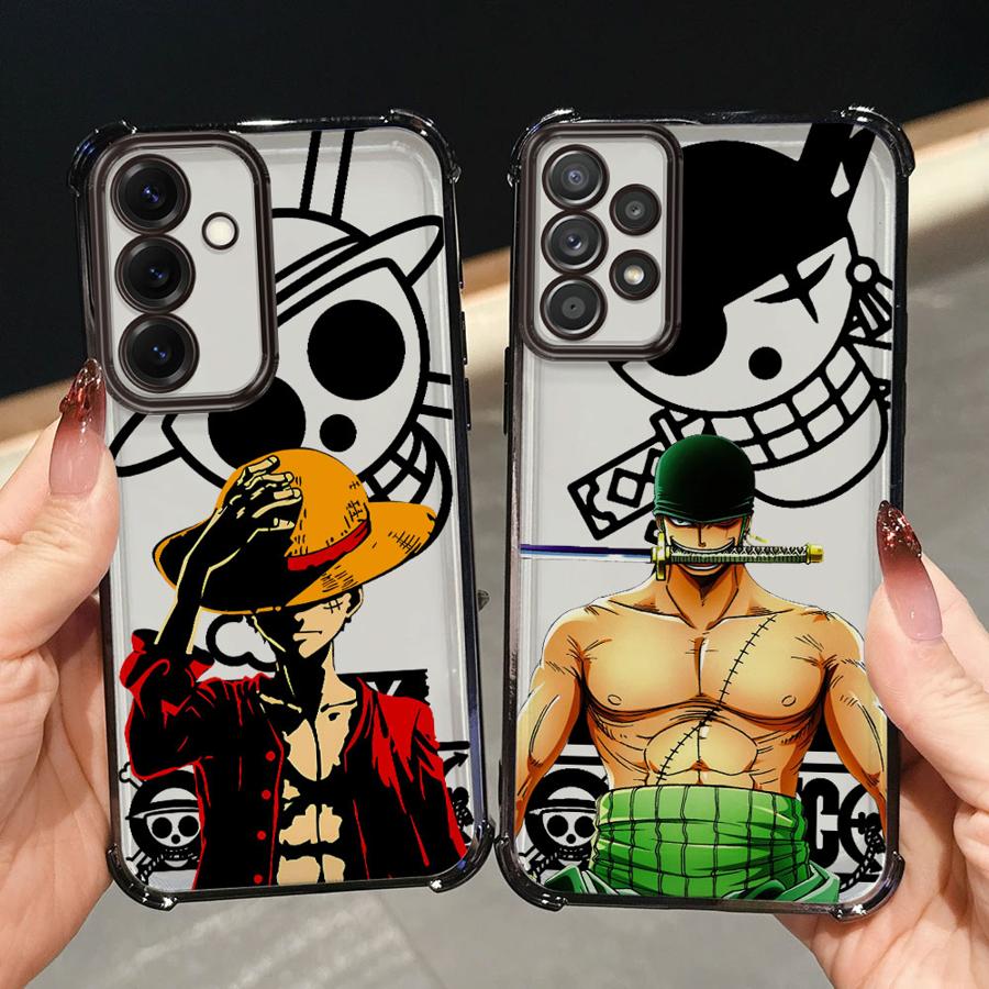 Case for Samsung Galaxy A33 A26 A35 A36 A21s A16 A24 A15 A25 A52 A55 A13 Soft Phone Cover One Piece Zoro Luffy