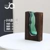 Pastoral style log house glass vase