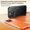 For iPhone 16 Pro Max Case Compatible with MagSafe Rotating Kickstand Litchi Texture PC TPU Phone Cover