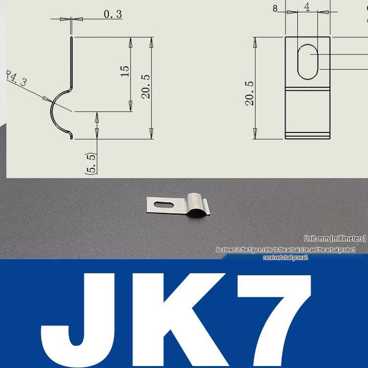 Stainless Steel Spring Clip: Metal Crimp, Wire Baffle, Pipe Holder, Conductive Manganese.