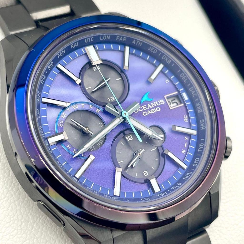 Used [Ultra Rare] CASIO OCEANUS Watch Radio Solar OCW-T4000AWB-2AJF with Box and Manual Titanium