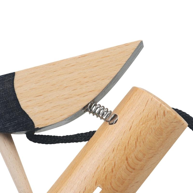 Orff Musical Instrument and Decorative Doorbell with Wood Pecker Design Wood Texture Suitable for Kids Playtimes Fun