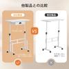 desk with height laptop standing mobile desk with locking ideal for working from and office Height-adjustable casters, 4-level adjustment, drawer,
