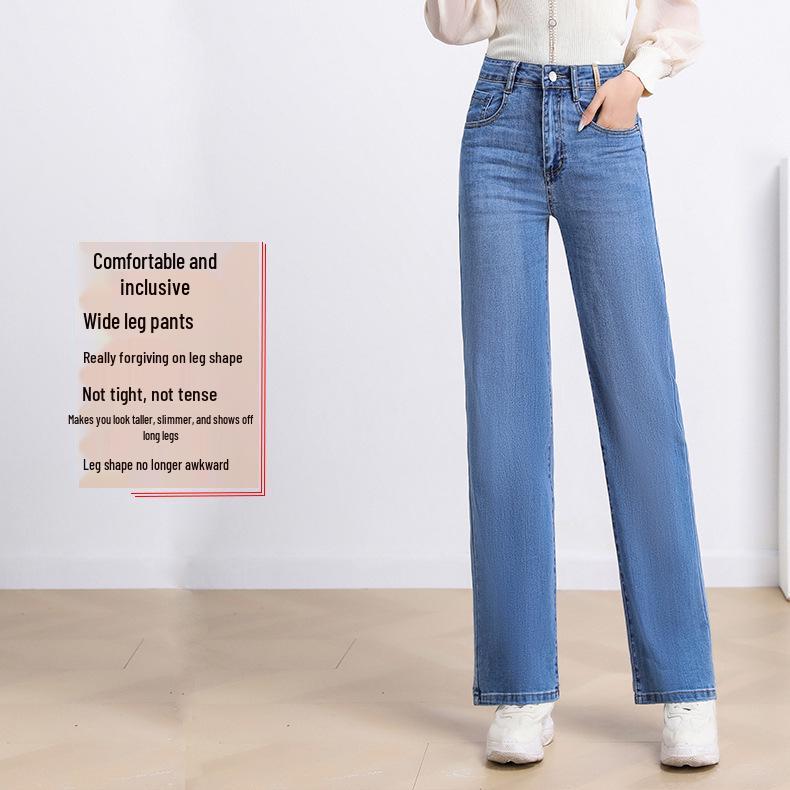 Plus Size High Waist Stretch Jeans for Women - Narrow, Wide, or Straight Leg, Comfortable Mom Jeans for Autumn 2025
