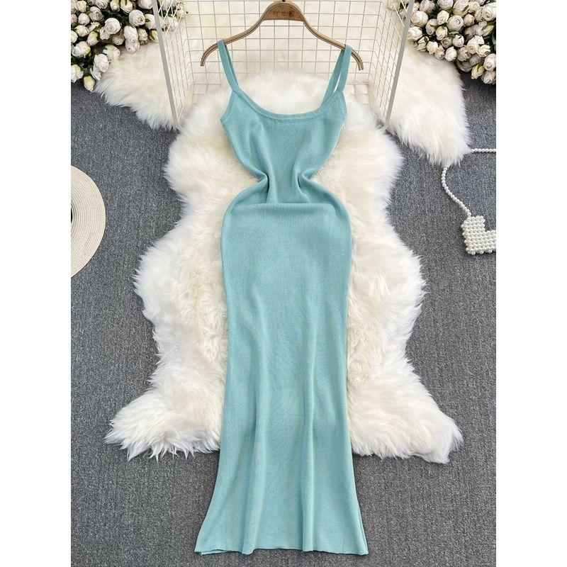 Adult Lady Like Woman Summer New Arrival Temperament Waist-Controlled Fishtail Suspender Skirt