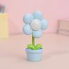 Flower Night Light for Kids Soft Light 360 Degree Bending Battery Powered Bedside Lamps for Living Rom Blue