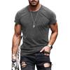 Men Solid Color Crew Neck Short Sleeve T Shirt Casual Daily Basic Top