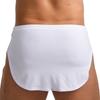 Men Sides Split Press Button Crotch Boxer Briefs Elastic Waistband Quick-Drying Athletic Shorts for Gym Fitness Cycling Running