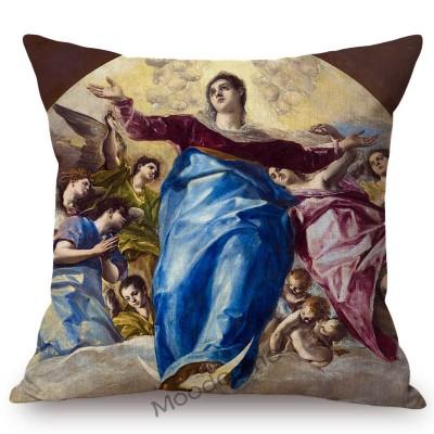 Renaissance Baroque Spain Artist El Greco Famous Religious The Bible Stories Oil Painting Decorative Pillow Case Cushion Cover