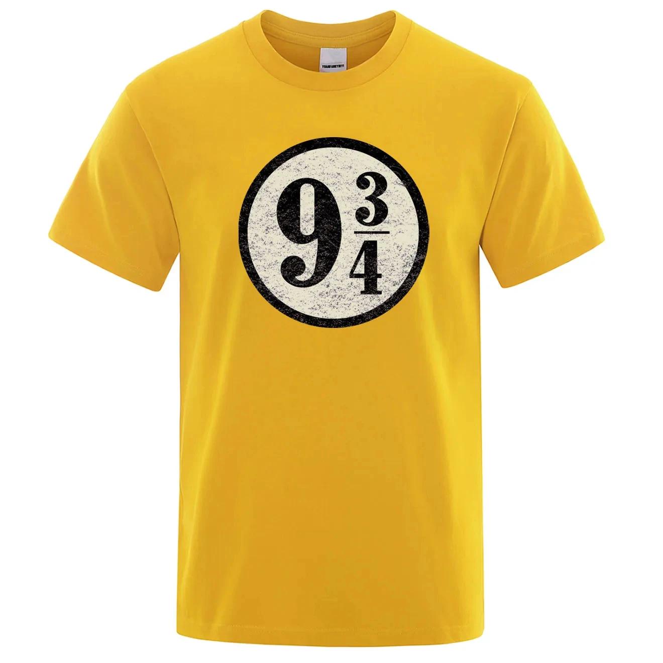 

Винтажная футболка на платформе Nine And Three Quarters для мужчин Swag Train 934 Футболка с короткими рукавами Футболка с круглым вырезом Хлопковые футболки Рубашки XXXXXL жёлтый