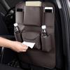 Obbarde Car Seat Back Organizer Storage Bag Compatible with Mercedes BMW Leather Waterproof Kick Mat