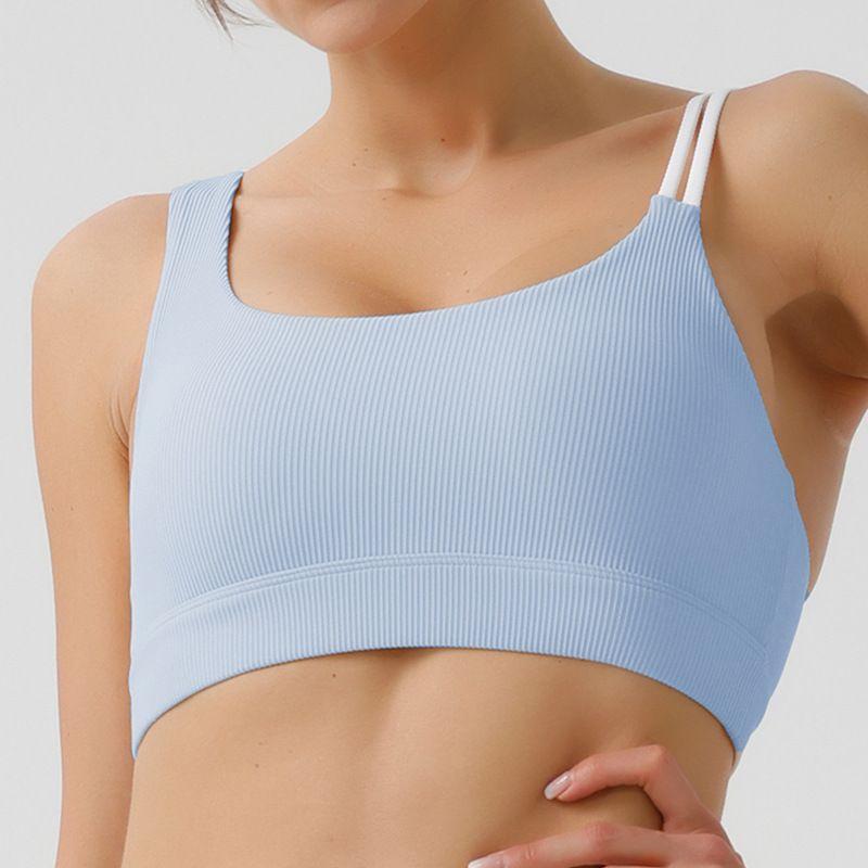 Guangzhou Jinke Sporting Goods Co., Ltd. Environmental Protection Recycled Fabric Rib Beauty Back Yoga Clothes Suit High Waist