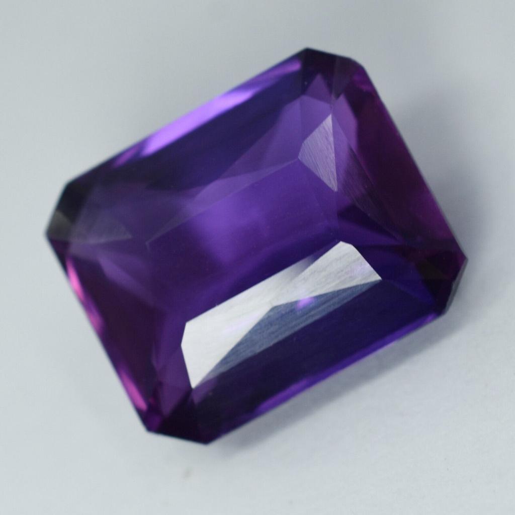 A+ Quality NATURAL Tanzanite Purple EMERALD Cut 12.07 Ct Gemstone CERTIFIED