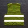 Fluorescent Green Reflective Vest Sleeveless Tops Traffic Running Safety Reflector with Reflective Stripe