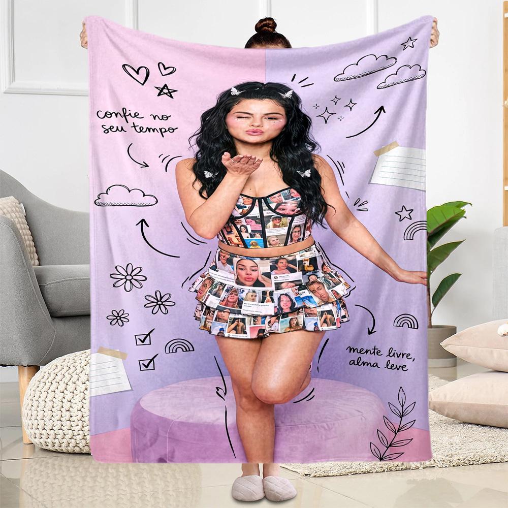 Selena Gomez Blankets are suitable for living rooms,making them an ideal choice for outdoor travel and gifts.
