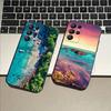 Meerblau Himmel Strand Hülle Für Samsung Galaxy Hülle S25 S23 S22 S21 S30 S20 S10 Ultra Plus FE TPU Weiche Hülle