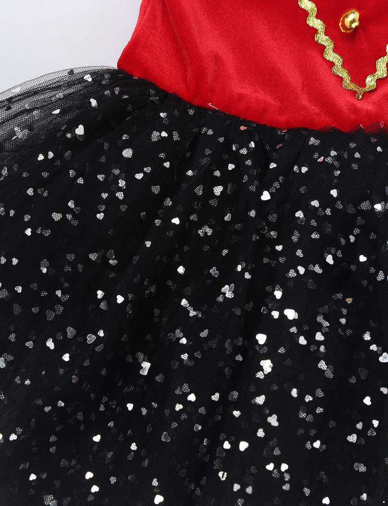 Kids Girls Circus Ringmaster Costume Dancewear for Halloween Cosplay Party