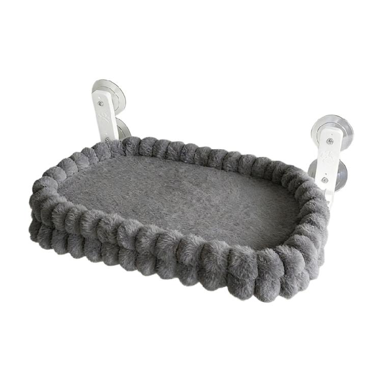 Letto per Gatti Caldo e Confortevole Design Sospeso con Ventosa Copertura Rimovibile Lavabile Struttura Robusta per Uso Interno