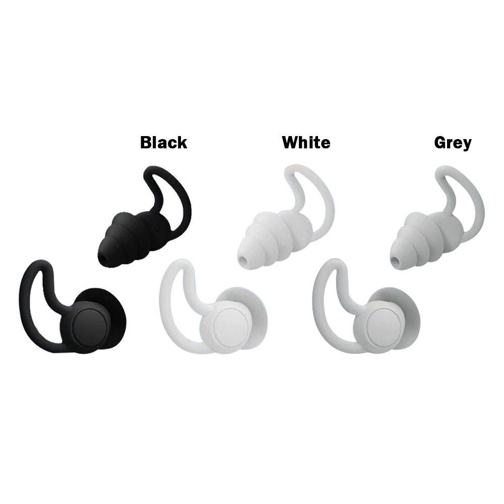 Soft Silicone Earplugs Ear Protection Noise Reduction Soundproof Earplugs Multi-Use Noise Prevention Reusable Earplugs