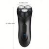3D Floating Razor Washable Rechargeable Electric Razor Triple Blade Beard Trimmer Whole Body Wash USB Travel Charger